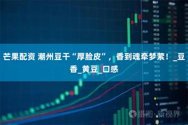 芒果配资 潮州豆干“厚脸皮”，香到魂牵梦萦！_豆香_黄豆_口感